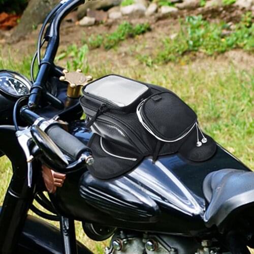 Waterproof Motorcycle Tank Bag Mobile Phone Navigation Bag Motorbike Magnetic Fixed Oil Tank Bag Travel Navigation Bag