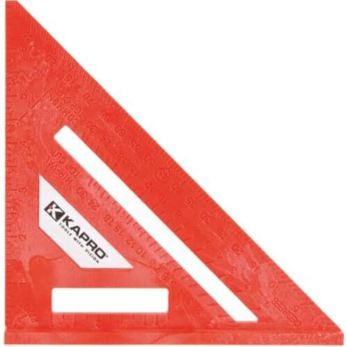 KAPRO High Quality Multi Function Rectangular Ruler Scribing Ruler For Woodworking Triangle Ruler Accuracy Measuring Tools