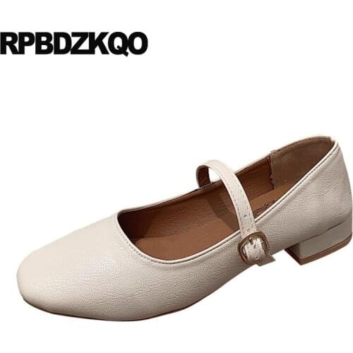 Chinese spring autumn ladies women square toe flats fashion latest 2019 casual designer cheap shoes china rubber sole mary jane