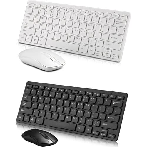 1200DPI 2.4GHz Full Size Thin Compact Design Wireless Ergonomic Keyboard Keypad Mouse Portable Combos for PC Laptop