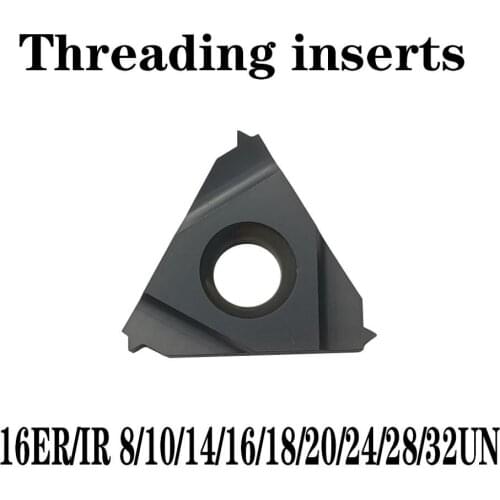 16ER 8UN 16IR 10UN 14UN 20UN 24U Tunsgten Carbide Lathe Thread Blade Inserts for Steel Metal 201 202 Stainless Threading Insert