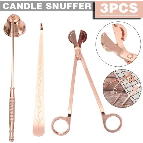 3Pcs Candle Snuffer Wick Dipper Oil Lamp Trimmer Scissor Cutter Accessories Home Wedding Party For Long Life And Durability