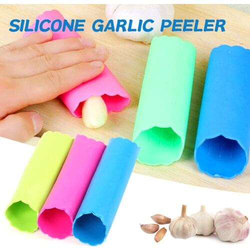 3Pcs Garlic Peeler Set Rolling Stripper Silicone Tube Quick Easy Garlic Peel Home Kitchen Portable Labor Saving Cooking Gadget