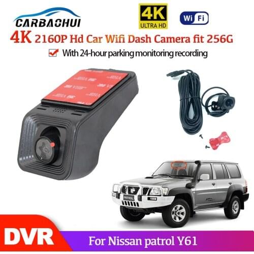4K full HD 2160P High-quality night vision Car DVR Dash Camera Video Recorder camera For Nissan patrol Y61 2005~2021