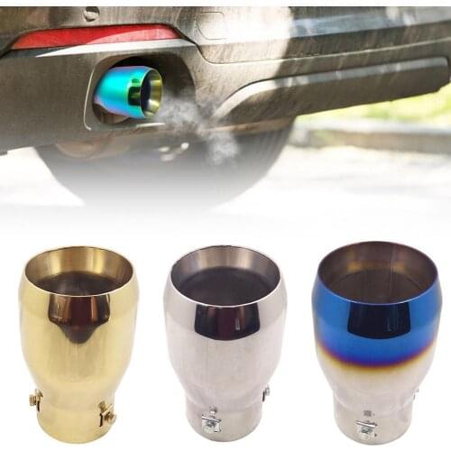 6020 Exhaust Muffler Surface Polishing Rustproof Stainless Steel Car Exhaust Pipe Silencer Trim for Toyota Prado Reiz