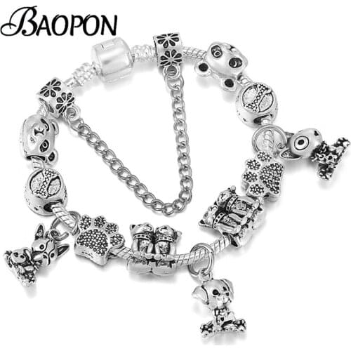 2021 Trendy Silver Color Charm Bracelet With Rainbow Beads Fit Original Brand Bracelet For Women Men Christmas Gift Dropshipping
