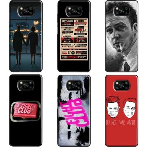 Fight Club Movie Poster For POCO X3 F1 F2 F3 M3 Pro Phone Case For Xiaomi Mi 11 Ultra 9T 10T Pro Mi Note 10 Lite