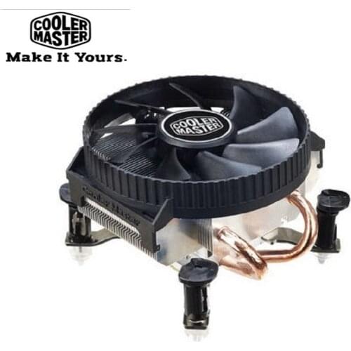 Cooler Master V200 2 Heatpipes 58mm Height low Profile CPU cooler 90mm thin slien case HTPC Cooling Fan For Intel 775 115x M-ATX