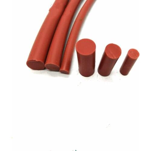 Diameter 25 mm Silicone Rubber Rod Silicon Cord Silicone Bar, red Color