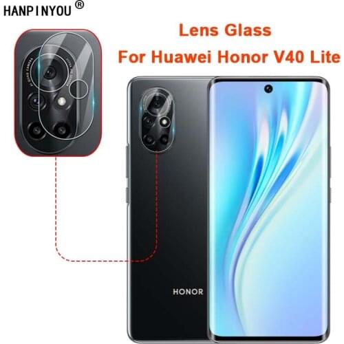 For Honor V40 Lite 6.57" Clear Ultra Slim Back Camera Lens Protector Rear Camera Lens Cover Soft Tempered Glass Protection Film