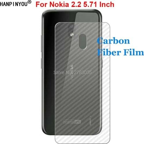 For Nokia 2.2 5.71" Durable 3D Anti-fingerprint Carbon Fiber Back Film Screen Protector (Not Tempered Glass)