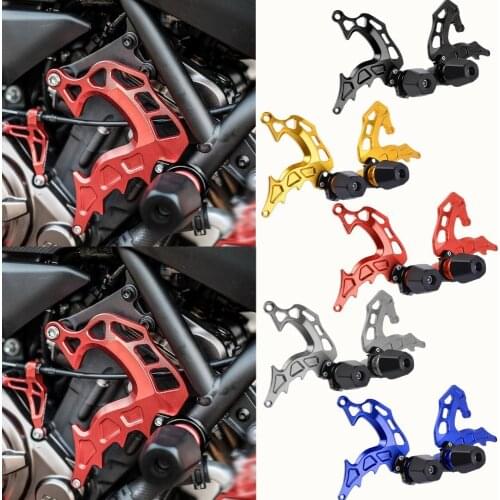 For Yamaha MT07 FZ07 Engine Case Guard Side Panel Frame Sliders Crash Pad Protector 2014-2018 MT FZ 07 MT-07 FZ-07 2017 2016