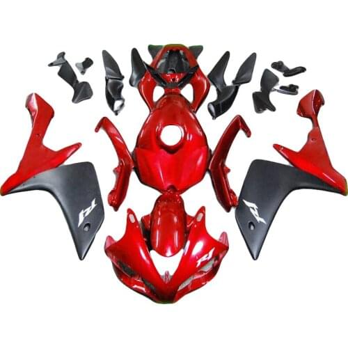 Red matte black fairing kit for YAMAHA YZF R1 fairings 2007 2008 YZF R1 07 08 fairings injection molding body kit xl06