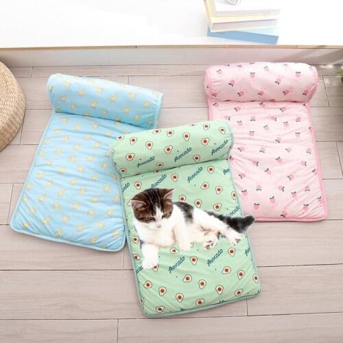 Dog Mat Cooling Summer Pad Mat For Pet Blanket Sofa Breathable Dog Bed Summer Washable For Small Medium Large Dogs Pet Supplies