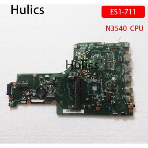 Hulics Original NBMS211002 NB.MS211.002 mainboard for acer aspire ES1-711 DA0ZYLMB6D0 laptop motherboard N3450 CPU main board