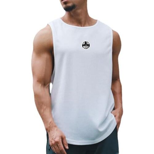 New Summer Mens Workout Mesh Casual Tank Top Fitness Singlet Fashion Quick Dry Vest Running Bodybuilding Sport Sleeveless Shirt