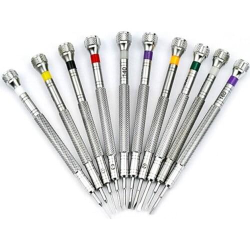 10 Pcs Steel Extreme Hardness Watch Screwdriver Set Precision Screwdrivers Watch Repair Tools Watch Tools