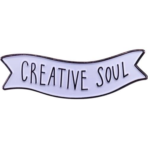 An essential chic soul enamel pin Its art you can wear