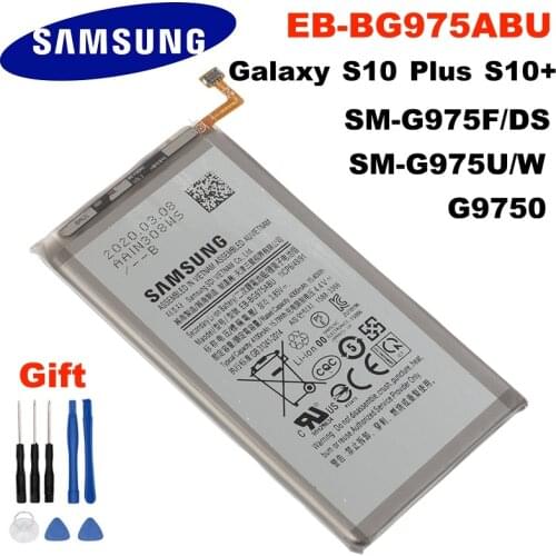 EB-BG975ABU 4100mAh SAMSUNG Original Battery For Samsung Galaxy S10 Plus S10+ SM-G975F/DS SM-G975U/W G9750 Authentic Battery