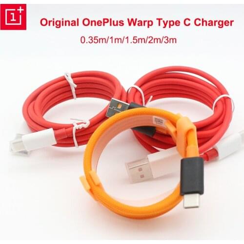 Original OnePlus 6A Cable 30W Warp Charge Type C Cable 1M 1.5M 2M for Oneplus 8 Pro 7 7t Pro 6 6t 5 5t MI 9 9T MI10 K30 Pro