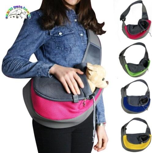 Pet Carrier Cat Puppy Shoulder Bag Backpack Small Animal Dog Carrier Sling Front Mesh Travel Tote M L Pet Products