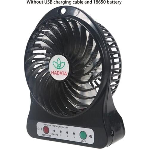 M2EE Personal Fan Mini Table USB Rechargeable Durable Desk Fans with 3 Speeds