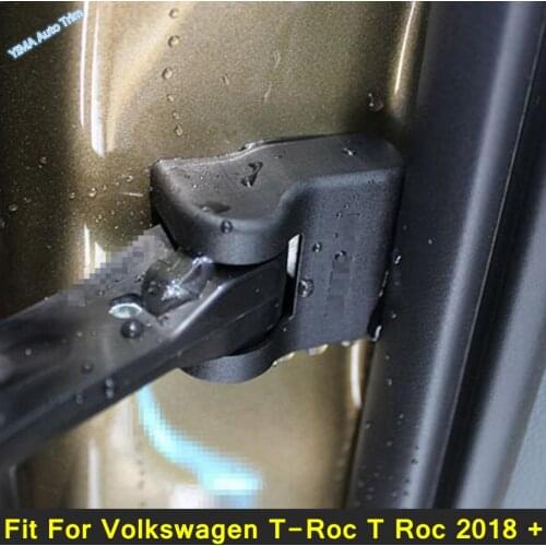 Lapetus Plastic Auto Styling Inner Door Stop Rust waterproof Protector Cover 4 Piece For Volkswagen T-Roc T Roc 2018 - 2021