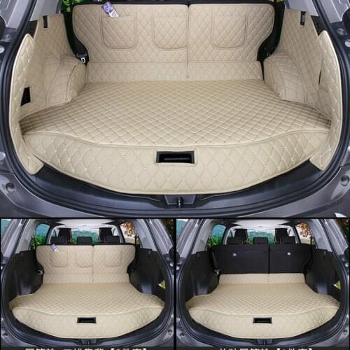 Custom 3D No Odor Waterproof Boot Carpets Cargo Liner Rugs Full Set Car Trunk Mats for 2016-2019 Year Toyota RAV4
