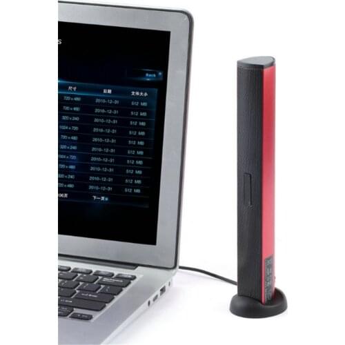 NEW Metal shell Portable USB Wired Speaker Stereo Music Player PS4 for Laptop Computer USB Wired Speaker Stereo Audio Soundbar