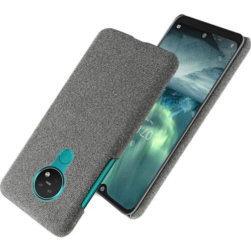Slim Cloth Texture Cover For Nokia 7.2 Case For Nokia 7.2 6.2 Fabric Ultrathin Antiskid Capa for Nokia 7.2 6.2 6.3" Nokia7.2