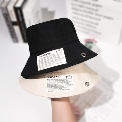 Japanese Style Washed-out Vintage Ripped Hat Female Fashion Street Rough Selvedge Fisherman Hat Spring and Summer Outdoor Hat