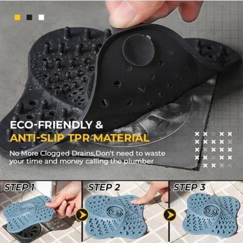 Anti-blocking Hair Catcher Hair Stopper Plug Trap Shower Floor Drain Covers Sink Strainer Filter Bathroom Kitchen Accessories