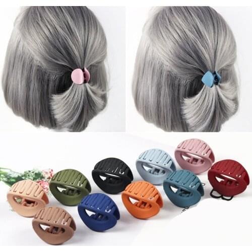 10 PCS Japan Korean Style Women Hair Claw Acrylic Hair Clips Barrette Crab Clamp Hair Pins Ornaments Women Hairwear Accessories