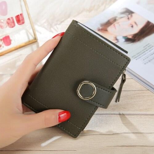Women Wallets Small Fashion PU Leather Purse Women Ladies Card Bag For Women 2021 Clutch Women Female Purse Money Clip Wallet