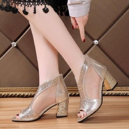 ZZPOHE Summer Fashion Sandals Woman Platform soft leather large size high heel sandals casual comfortable womens shoes