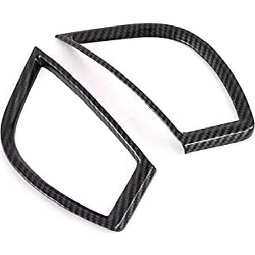 For KIA SELTOS KX3 2019 2020 Car Carbon Fiber Side Air Conditioning Vent Outlet Cover Trim Decoration Frame Accessories