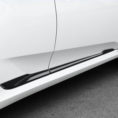 Car Door Side Molding Protect Trim Garnish Body Skirt For Honda Civic 10th Gen 2016-2020 Accessories