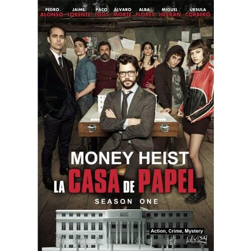 More Style Choose La Casa De Papel Money Heist Film Print Silk Poster for Your Home Wall Decor 24x36inch