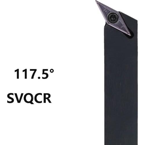 BEYOND 117.5° External Lathe Tool Holder SVQCR SVQCL SVQCR1212H11 16x16 20x20 25x25 Turning Tools Shank use VCMT11/16 Inserts