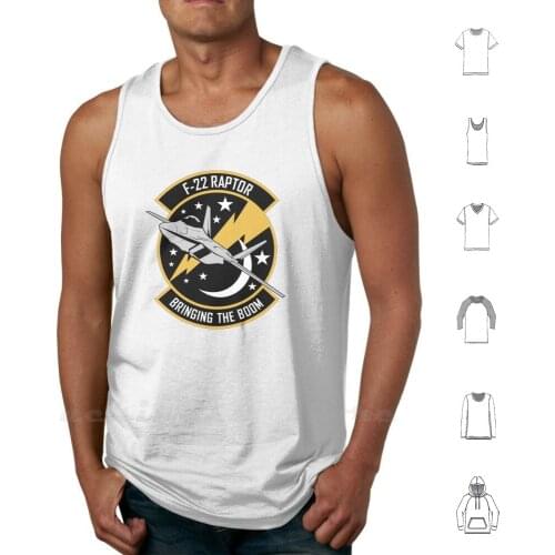 F-22 Raptor Tank Tops Vest 100% Cotton Air Force Fighter Plane Usaf Fighter Pilot Jet Fighter 5th