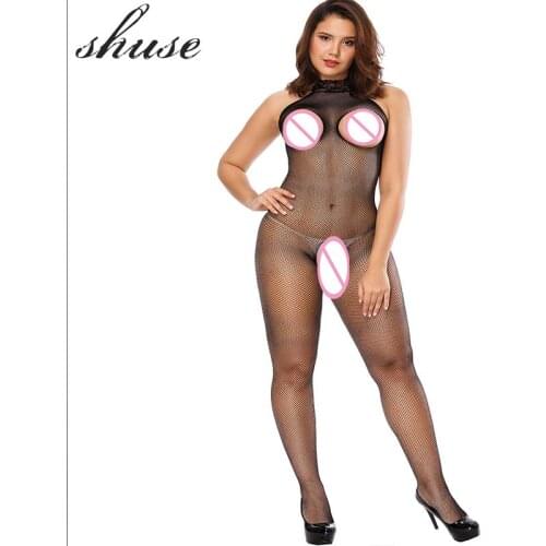 Hot Erotic For Sex Lingerie Transparent Womens Underwear Crostume Open Stockings Crotchless Sexy Frshnet Nightwear Porn Baby