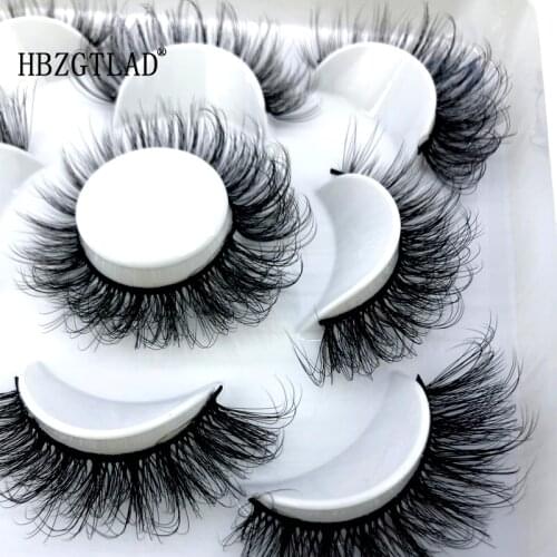 New 2/6/7 pairs natural false eyelashes fake lashes long makeup 3d mink lashes eyelash extension mink eyelashes for beauty