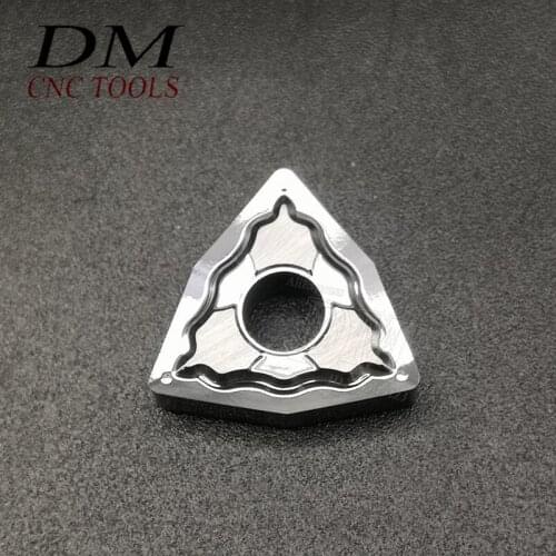 Turning Blade WNMG080402/04/08-HA H01 Blade for Aluminum Peach-shaped carbide insert External Turning Tool lathe cutter