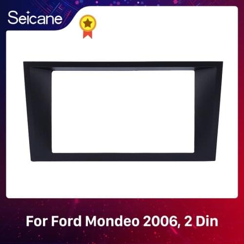 SeicaneHigh Quality Double Din Car Stereo Fascia Adaptor Dash Kit Trim Bezel for 2006 Ford Mondeo Audio Frame Panel Fitting Kit
