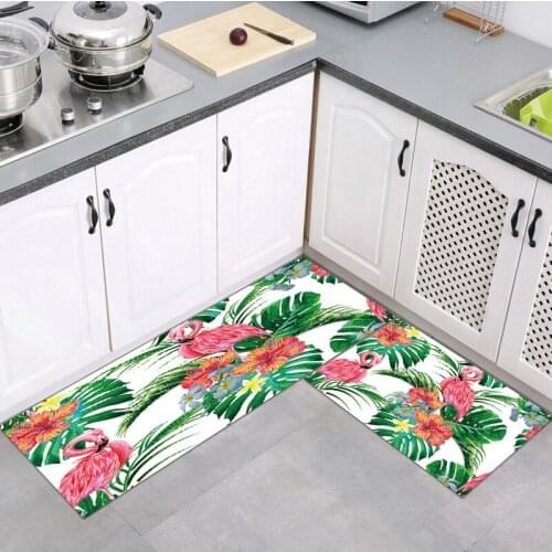 Modern Home Kitchen Cheaper Anti-slip Carpet Living Room Balcony Bathroom Flamingo Printed Area Rugs Doormat Hallway Bath Mat