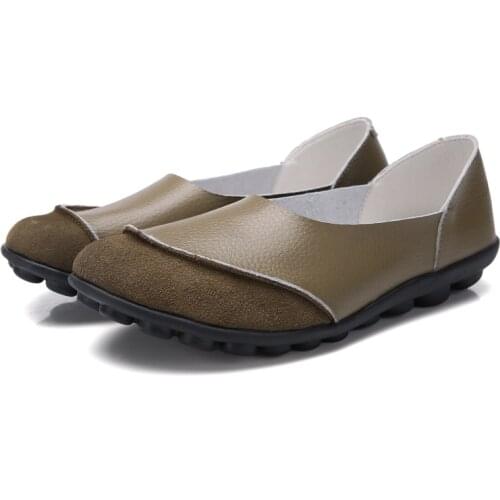 10 Colour 2020 Autumn Women Genuine Leather Oxford Handmade Slip On Soft Bottom Casual Flats Shoes for Female Loafers Walking