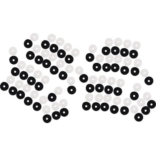 Pack / 100pcs Felt Guitar Bass Strap Washer Seals DIY Dia. 13mm