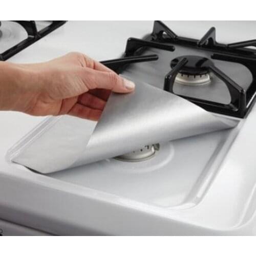 1/4Pcs Glass Fiber Gas Stove Protectors Reusable Stove Covers Non Stick Mat Pad Dishwasher Fire Injurie Kitchen Tools
