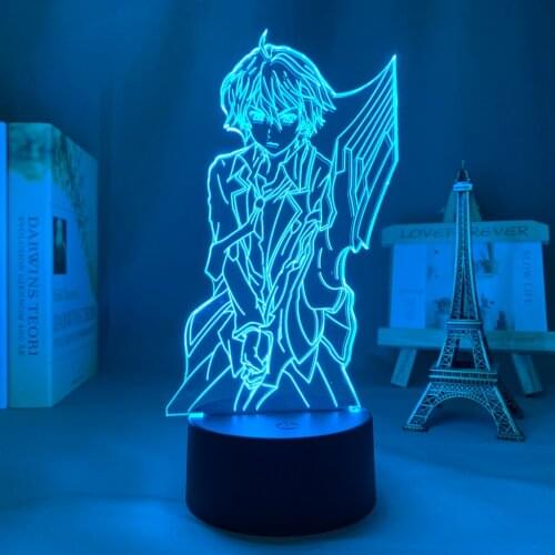3d Led Lamp Guilty Crown Shu Ouma for Bedroom Decorative Night Light Birthday Gift Room Table Led Light Anime Guilty Crown