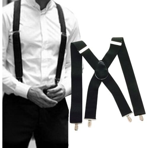 5*120cm Men Trousers Brace Suspenders With Clips Suspenders Trousers Strap Clips Casual Wedding Party Trousers Strap